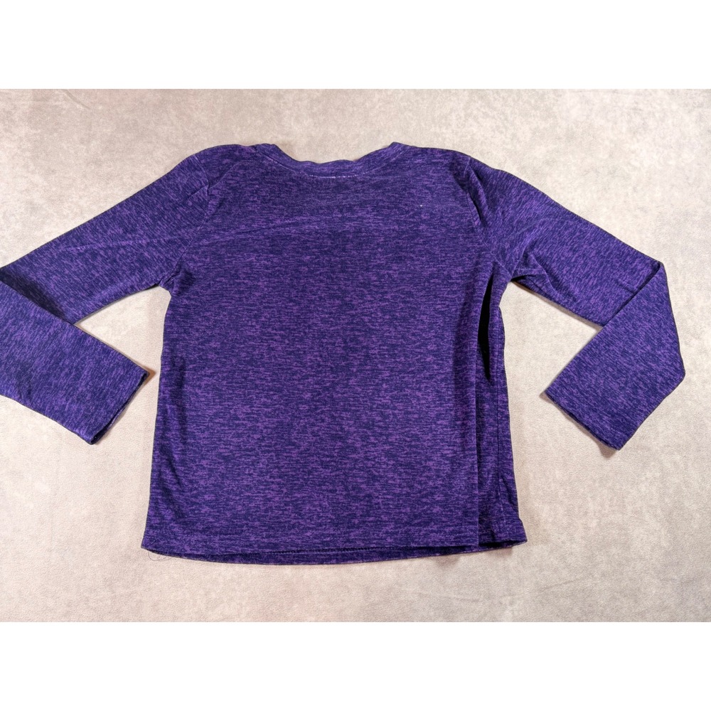 Juicy Couture Girls Purple Space Dye Crown Graphic Long Sleeve Pajama Top 6/6X - Picture 4 of 4